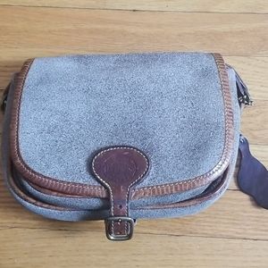 VINTAGE Roots suede bag